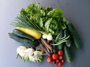 Gemü­se­ta­sche und Bei­pack­zet­tel KW 30